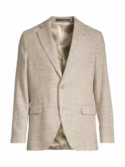 Oscar Jacobson Regular fit -bleiseri puuvillasekoitteesta^ Bleiserit