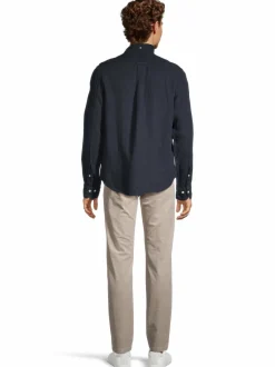 Paidat<GANT Regular Fit Garment Dyed -pellavapaita 433 EVENING BLUE