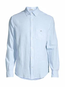Paidat<GANT Regular Fit -pellavapaita 457 FRESH BLUE