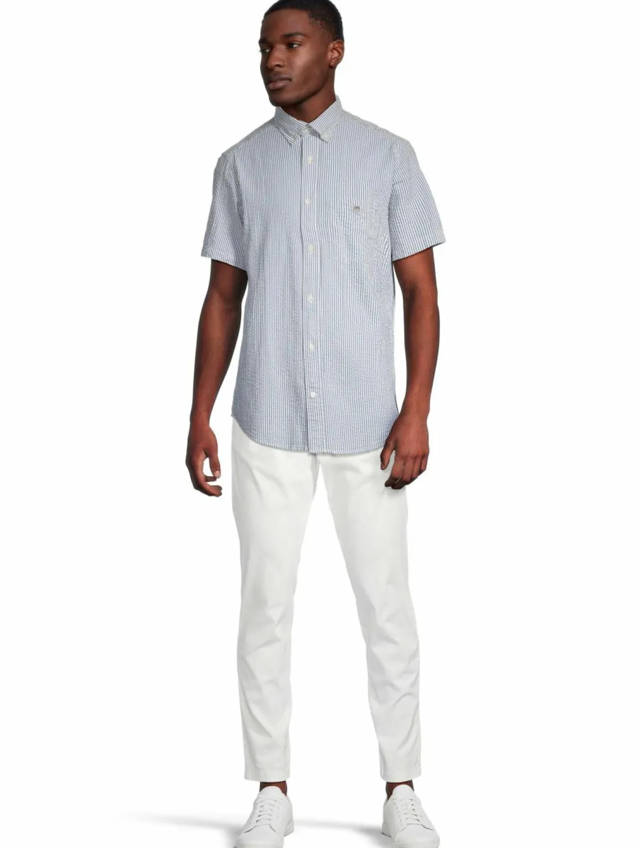 Paidat<GANT Regular Fit Seersucker -kauluspaita 407 RICH BLUE