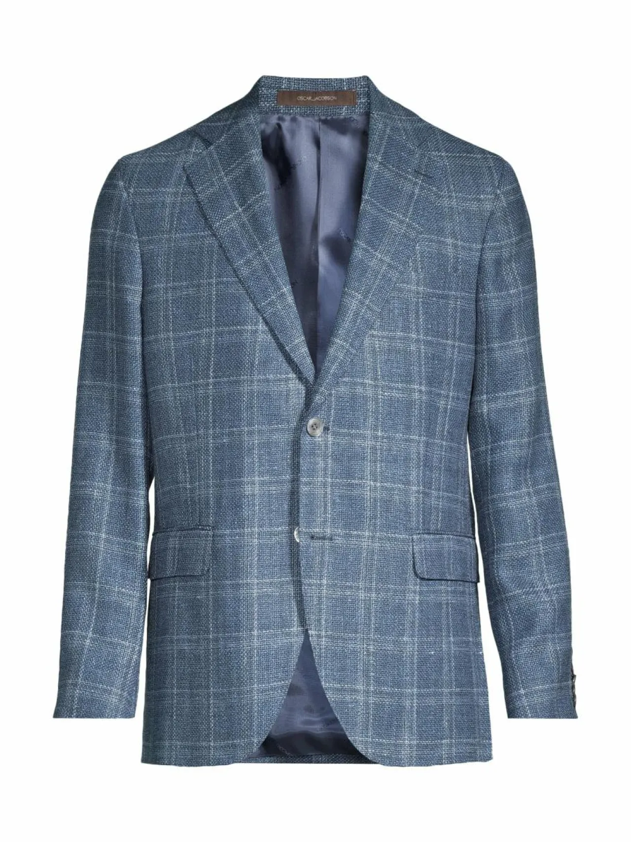 Bleiserit<Oscar Jacobson Regular fit -villa-pellavableiseri 274 BLUEGRASS