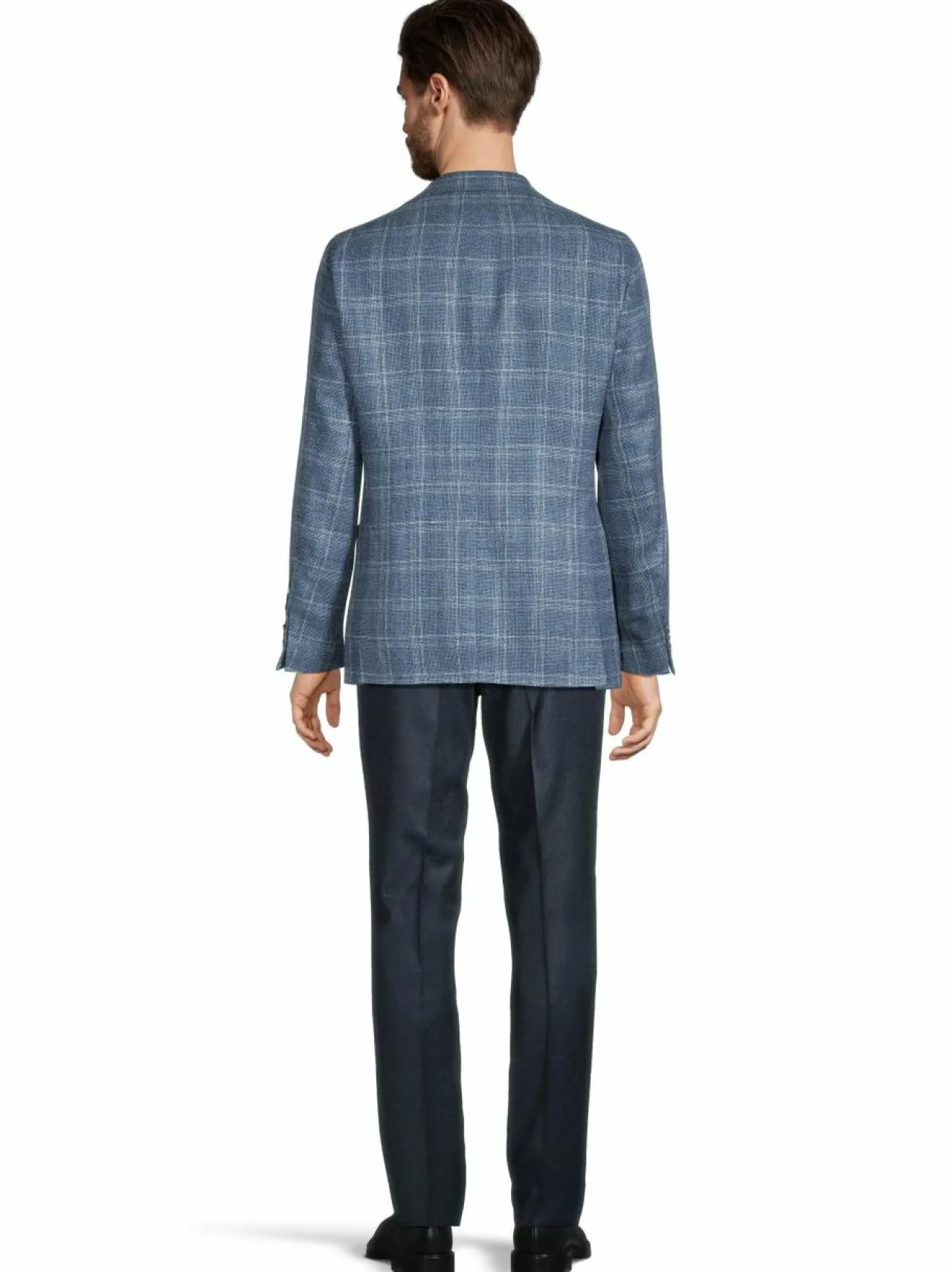 Bleiserit<Oscar Jacobson Regular fit -villa-pellavableiseri 274 BLUEGRASS