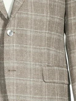 Bleiserit<Oscar Jacobson Regular fit -villa-pellavableiseri 425 PEBBLE BEIGE