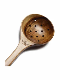 Keittiötarvikkeet<DUTCHDELUXES Reikälusikka 30,5 cm WOOD
