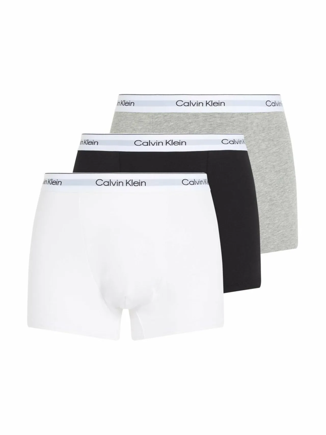 Alusasut<Calvin Klein Underwear Relaxed Dart -alushousut 3-pack MP1 BLACK WHITE GREY HEATHER