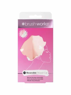 Hiustarvikkeet<Brushworks Reversible Shower Cap Heart Pattern -suihkumyssy