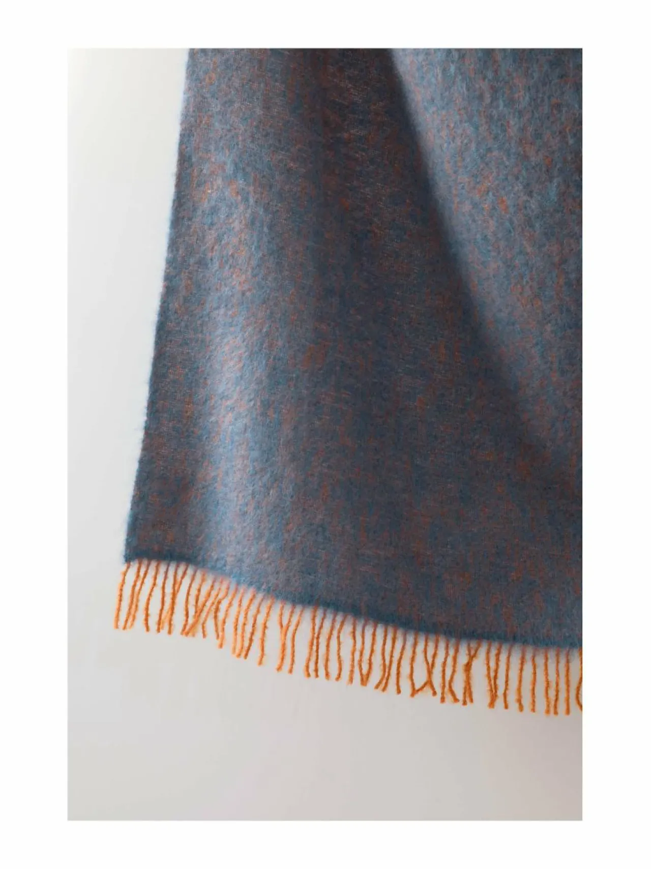 Huovat & Päiväpeitot<Lapuan Kankurit Revontuli-mohairvillahuopa RUST/DENIM BLUE
