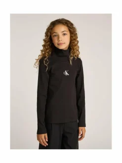 Calvin Klein Kids Rib Slim Rollneck -paita^ Pitkähihaiset Trikoopaidat