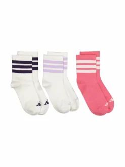 Sukat & Sukkahousut<adidas Performance Rib 3-Stripes -sukat 3-pack JW3413 WHITE/WHITE/PNKFUS