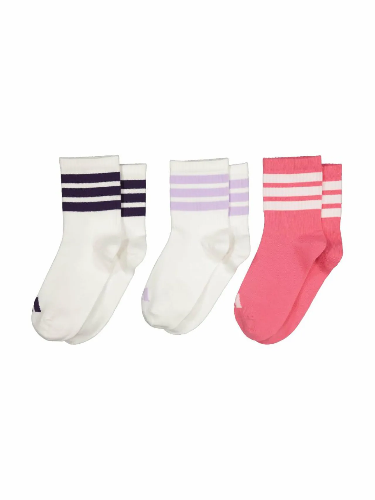 Sukat & Sukkahousut<adidas Performance Rib 3-Stripes -sukat 3-pack JW3413 WHITE/WHITE/PNKFUS