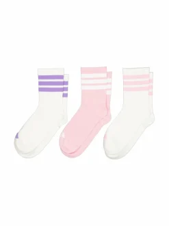 Sukat & Sukkahousut<adidas Originals Rib 3-Stripes -sukat 3-pack JG3693 WHITE/WHITE/TRUPNK