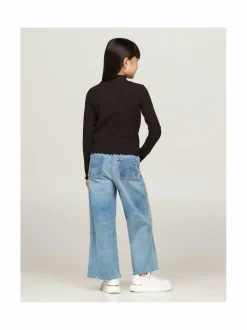Pitkähihaiset Trikoopaidat|Pitkähihaiset Trikoopaidat<Tommy Hilfiger Ribbipaita BDS BLACK