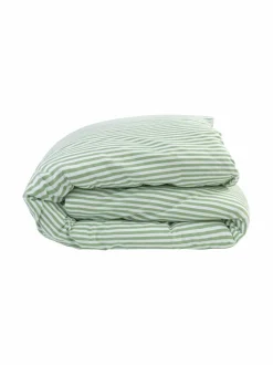 Liinavaatteet<Casa Stockmann Riga-pussilakana FOREST GREEN/WHITE STRIPED