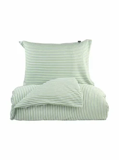 Liinavaatteet<Casa Stockmann Riga-pussilakana FOREST GREEN/WHITE STRIPED