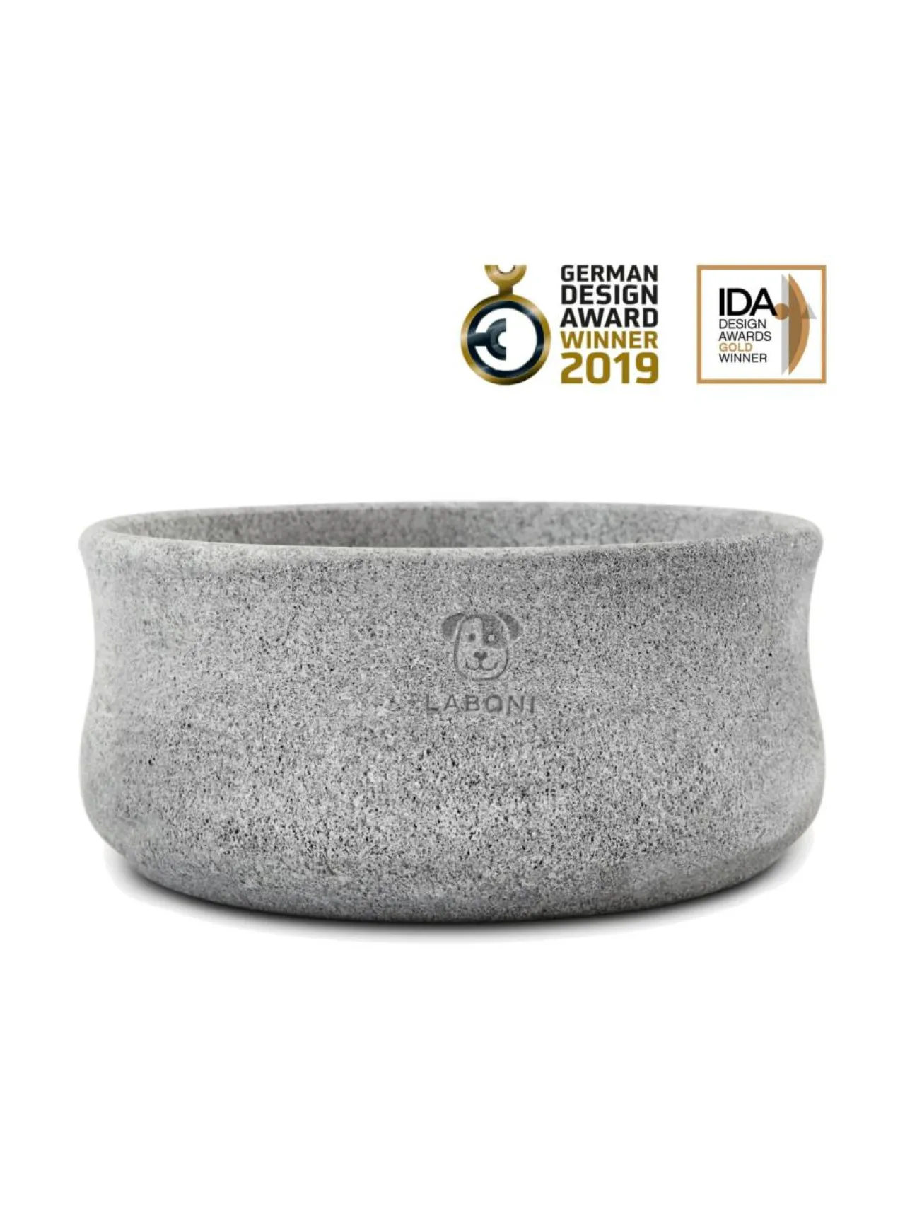 Laboni Rocky vuolukivi design ruokakulho - Harmaa^ Ruokakupit Ja -Tarvikkeet