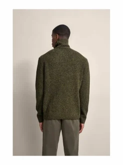 Neuleet<Bugatti Rollneck-villaneule OLIVE