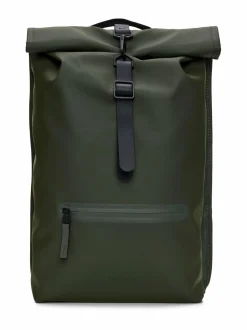 Reput|Reput<Rains Rolltop W3 - vedenkestävä reppu 03 GREEN
