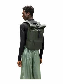 Reput|Reput<Rains Rolltop W3 - vedenkestävä reppu 03 GREEN