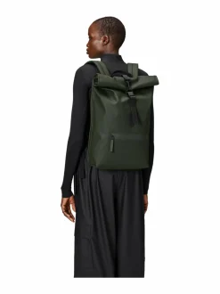 Reput|Reput<Rains Rolltop W3 - vedenkestävä reppu 03 GREEN