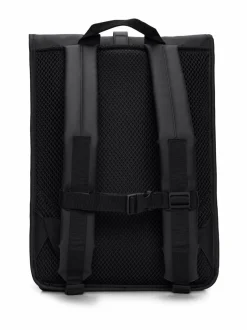 Reput|Reput<Rains Rolltop W3 - vedenkestävä reppu 01 BLACK