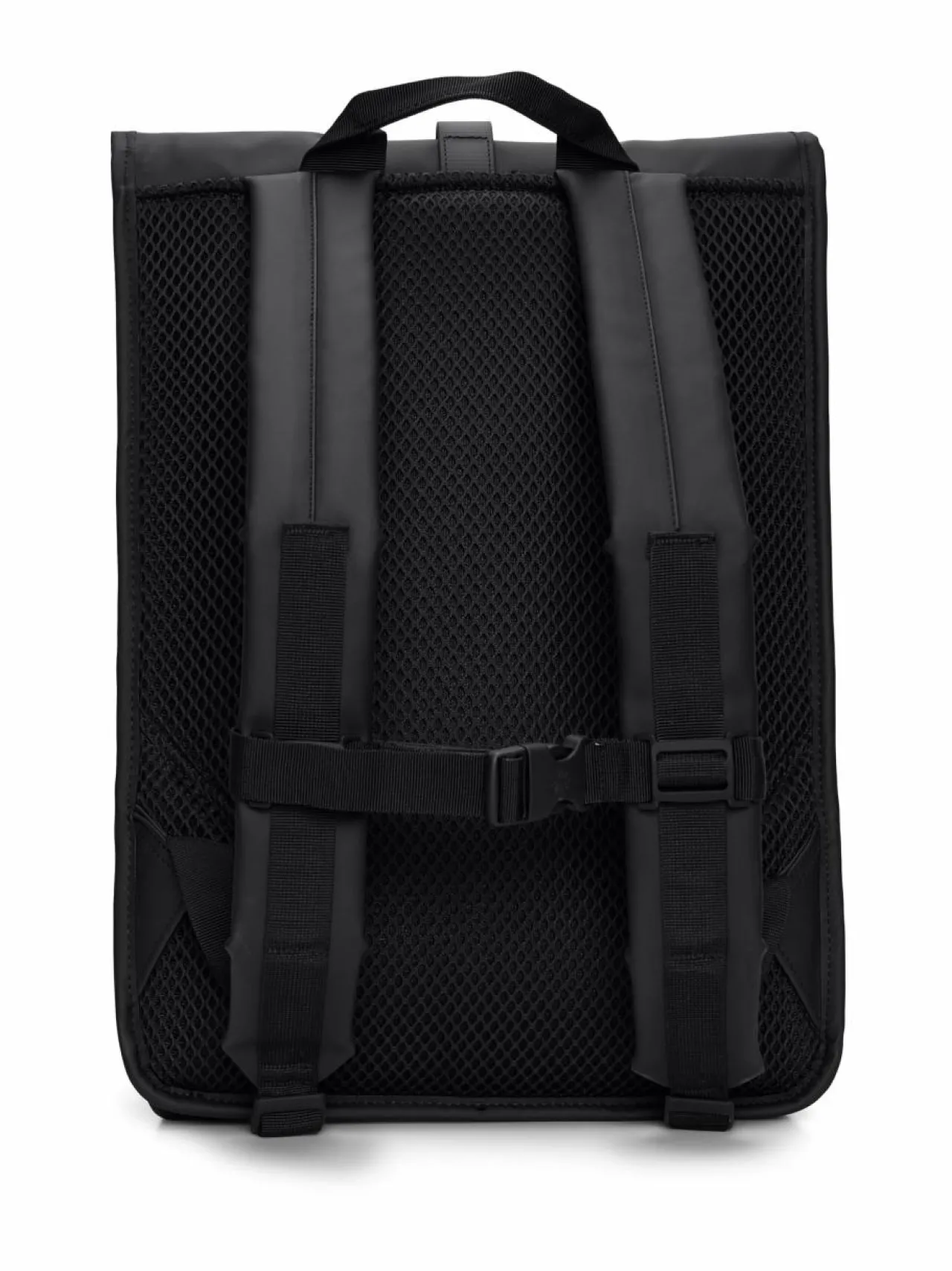 Reput|Reput<Rains Rolltop W3 - vedenkestävä reppu 01 BLACK