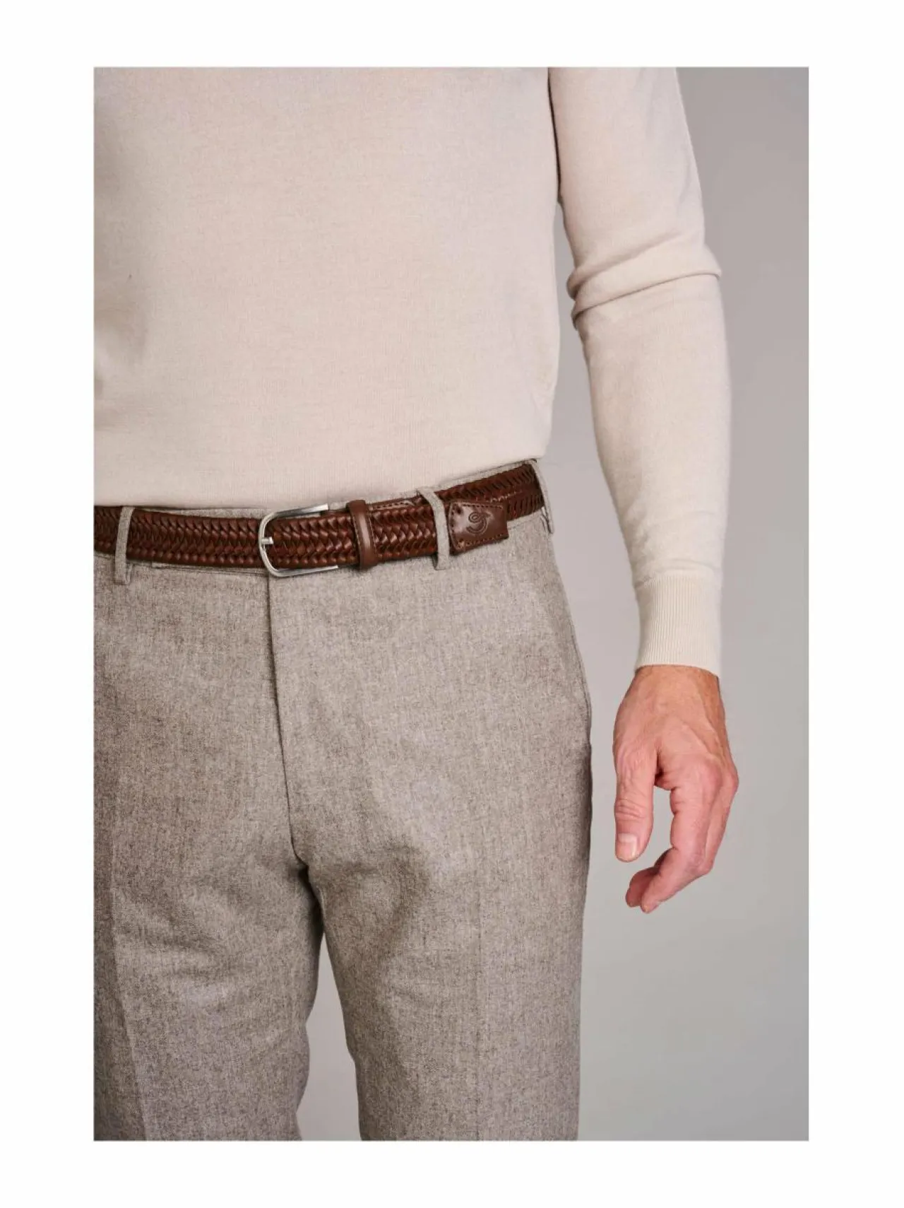 Vyöt<LA BOUCLE Roma Originale -nahkavyö ROMA BROWN