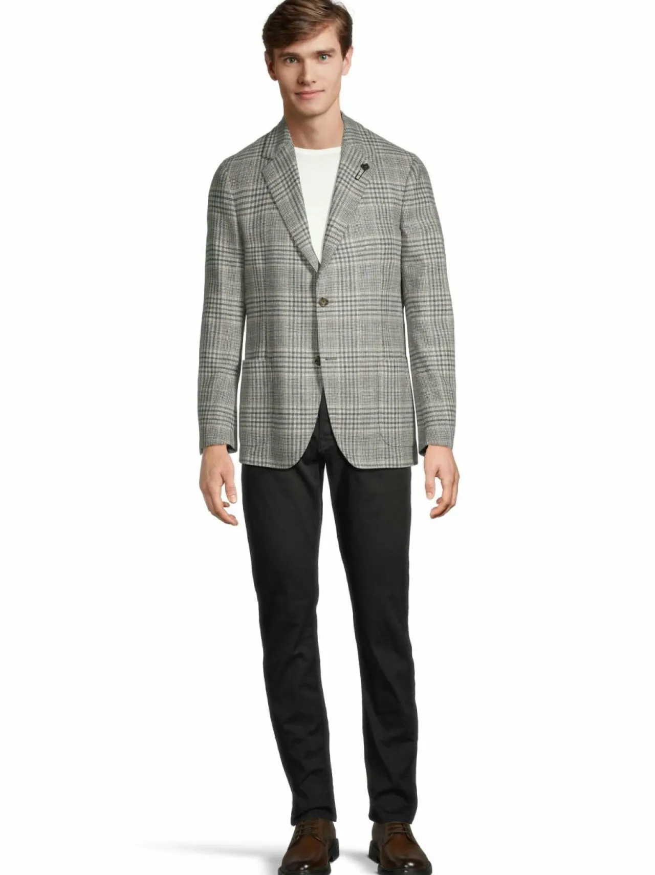 Bleiserit<Lardini Roma-ruutubleiseri 920GR GREY