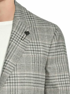 Bleiserit<Lardini Roma-ruutubleiseri 920GR GREY