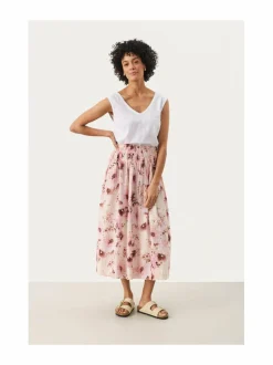 Hameet<Part Two Rosabell-printtikuvioitu hame 303767 PINK NECTAR FLOWER