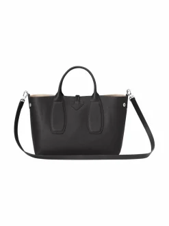 Käsilaukut<Longchamp Roseau Top M -nahkalaukku 001 BLACK