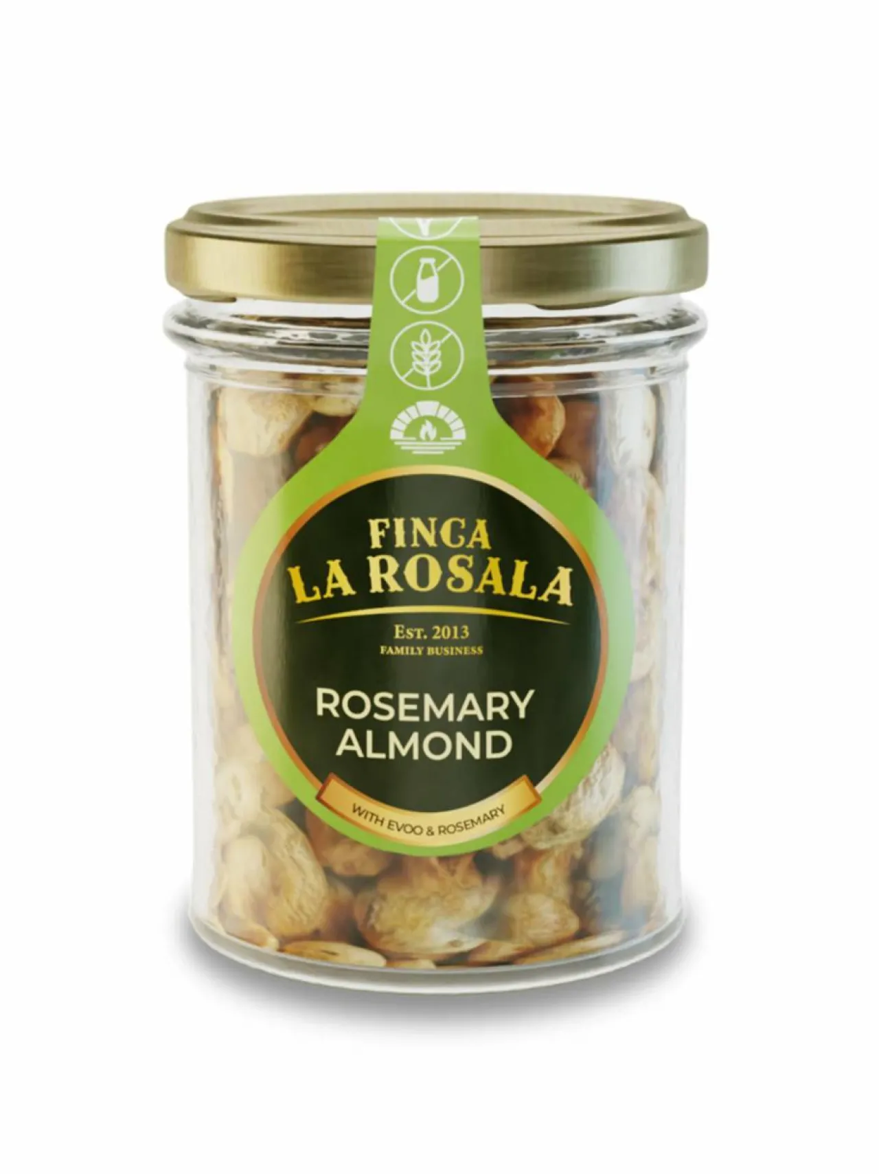 Suolaiset Delituotteet<FINCA LA ROSALA Rosmariinin makuiset Marcona-mantelit 90g