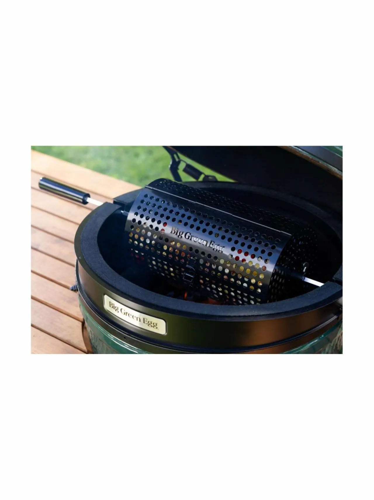 Grillit & Grillitarvikkeet<Big Green Egg Rotisserie-grillivarraskori STEEL