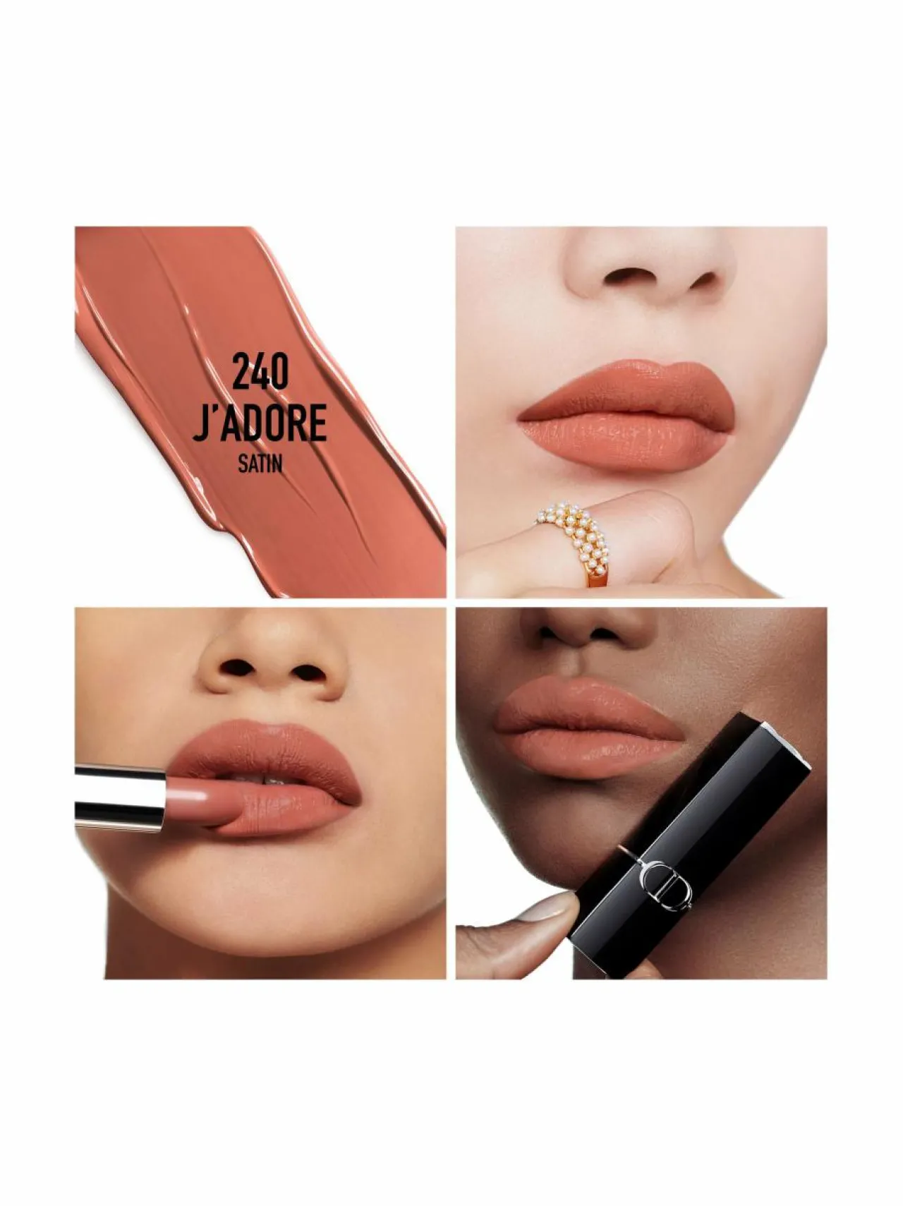 Huulet<DIOR Rouge Satin -huulipuna