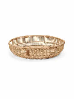 Keittiö- & Kattaustekstiilit<Lexington Round Rattan Tray -tarjotin 2200-M NATURAL