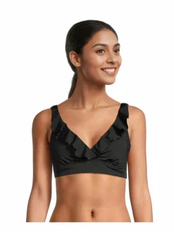 Uima-Asut<Lauren Ralph Lauren Ruffle Underwire Bra -bikiniyläosa BLACK