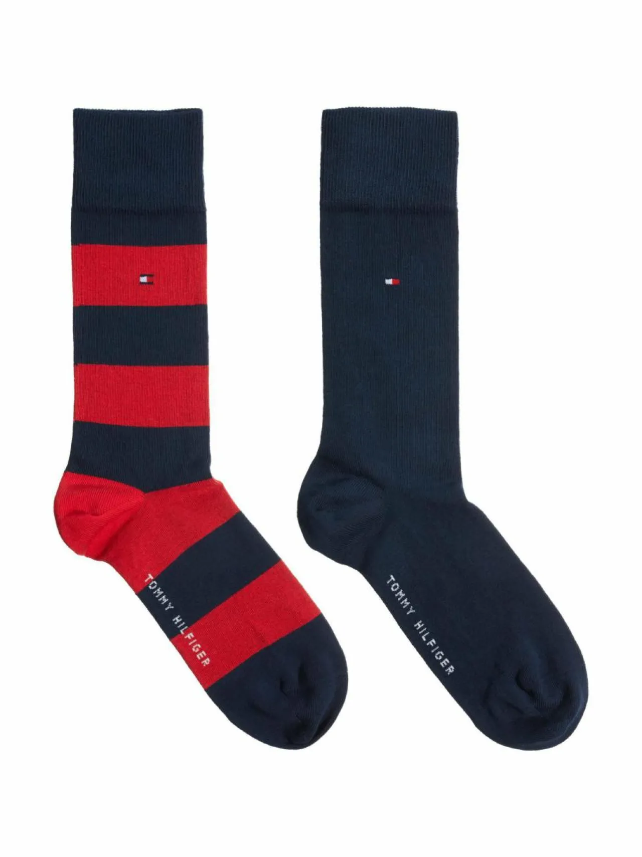 Sukat<Tommy Hilfiger Rugby-sukat 2-pack TOMMY ORIGINAL (TUMMANSININEN/PUNAINEN)