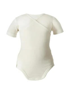 Ruskovilla lyhythihainen body 50 - 90 cm - silkkivilla^ Bodyt & Potkupuvut
