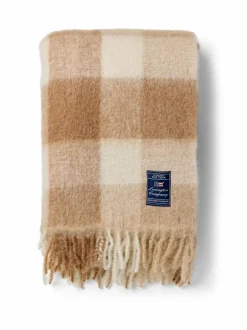 Lexington Ruudullinen peite mohairsekoitteesta 130 x 170 cm^ Huovat & Päiväpeitot