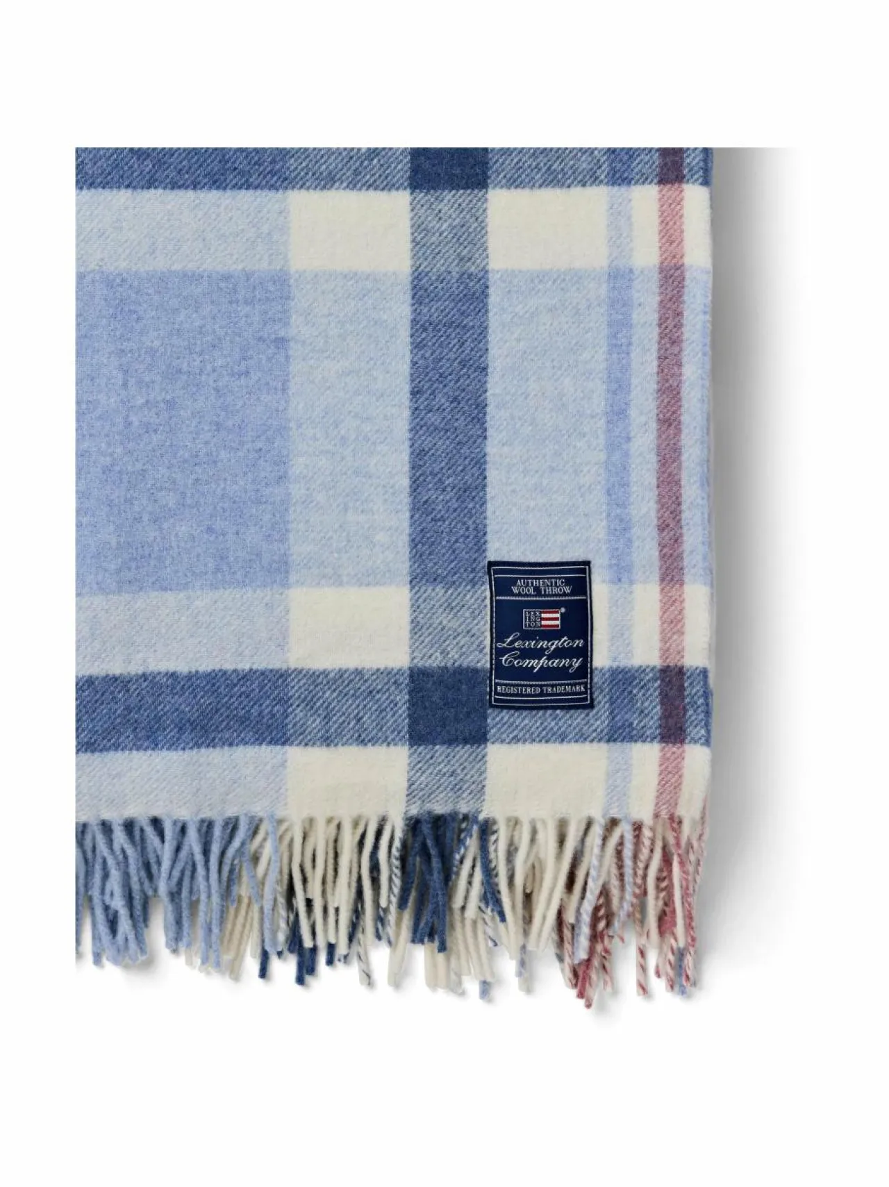 Lexington Ruudullinen villapeite 130 x 170 cm^ Huovat & Päiväpeitot