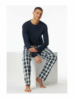 Pyjamat & Kylpytakit<Schiesser Ruudulliset pyjamahousut 913 MULTICOLOUR 2