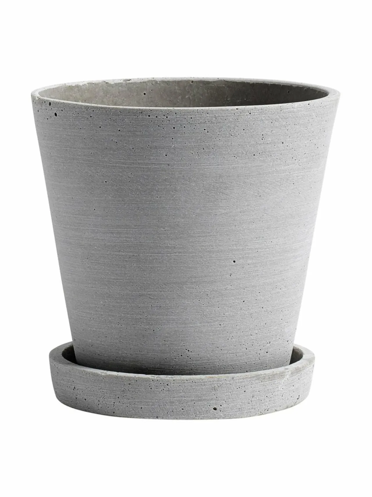 Ruukut & Istutusastiat<HAY Ruukku ja aluslautanen ø 14 cm HARMAA