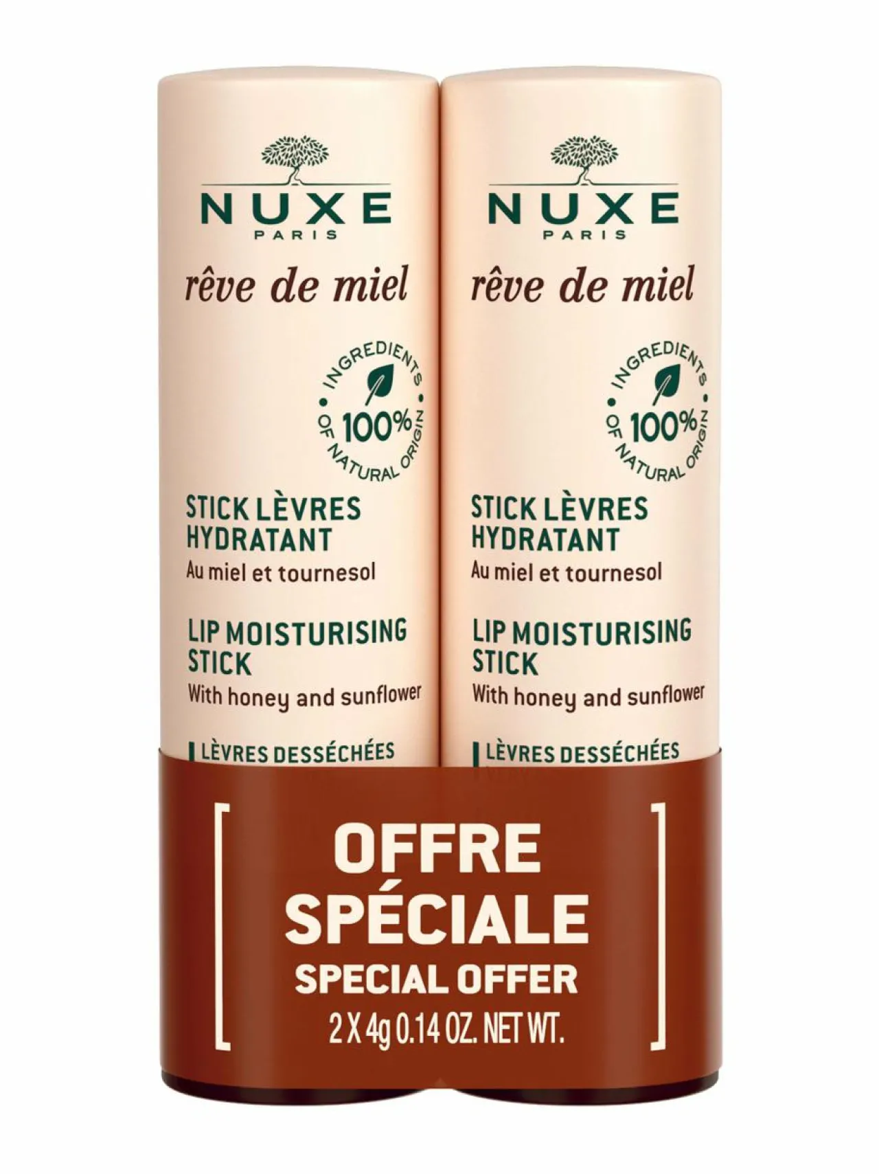 Nuxe Rêve de Miel -huulivoide duopakkaus^ Ihonhoitopakkaukset