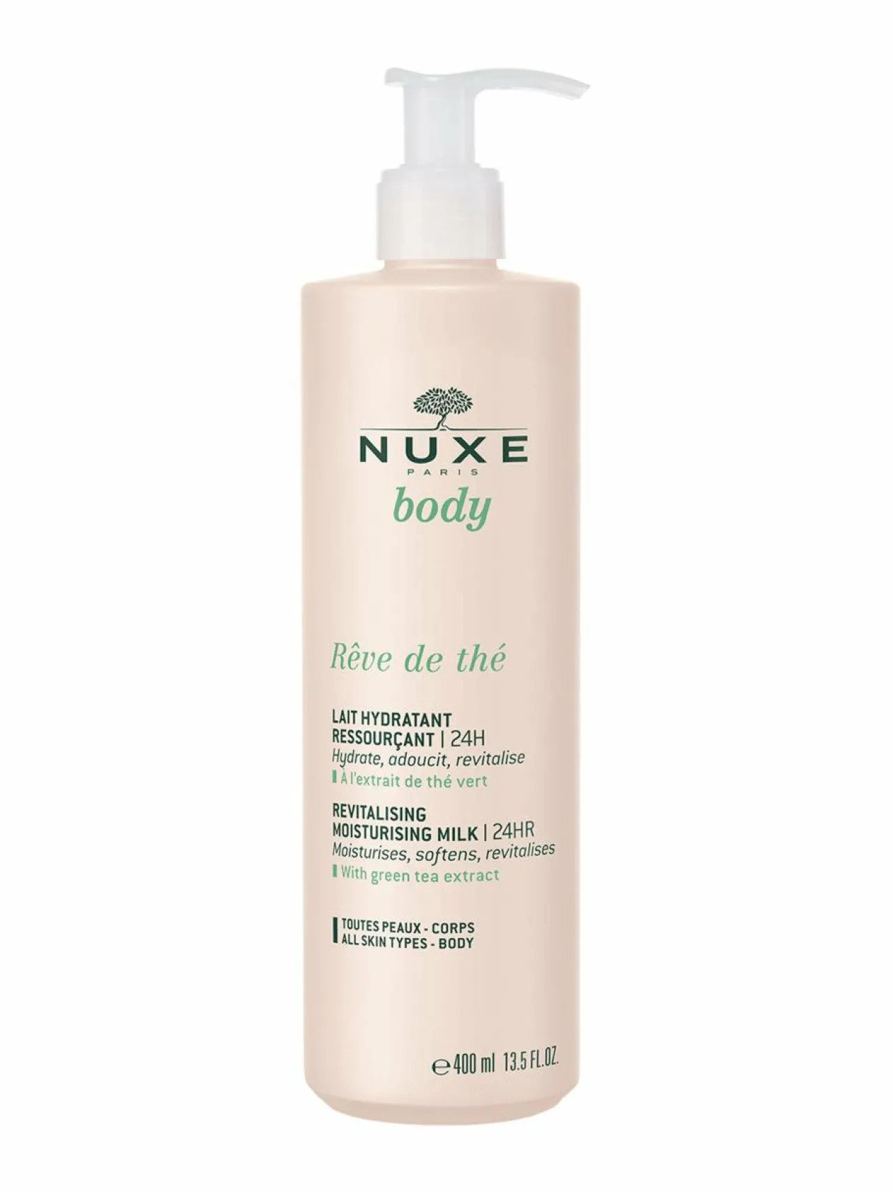 Nuxe Rêve de Thé 24hr Revitalising Moisturizing Milk -vartaloemulsio 400 ml^ Vartalonhoito