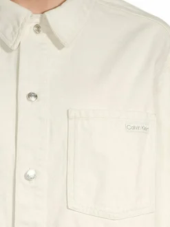 Paidat & Puserot<Calvin Klein Jeans 90's Linen -päällyspaita 1AA DENIM LIGHT