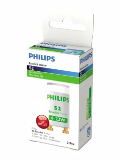 Lamput<Philips S2 4-22W SER 220-240V WH 2PF/10 -hehkusytytin WHITE