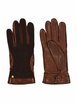 Käsineet<Hestra Saga-nahkakäsineet 780760 ESPRESSO / CHESTNUT