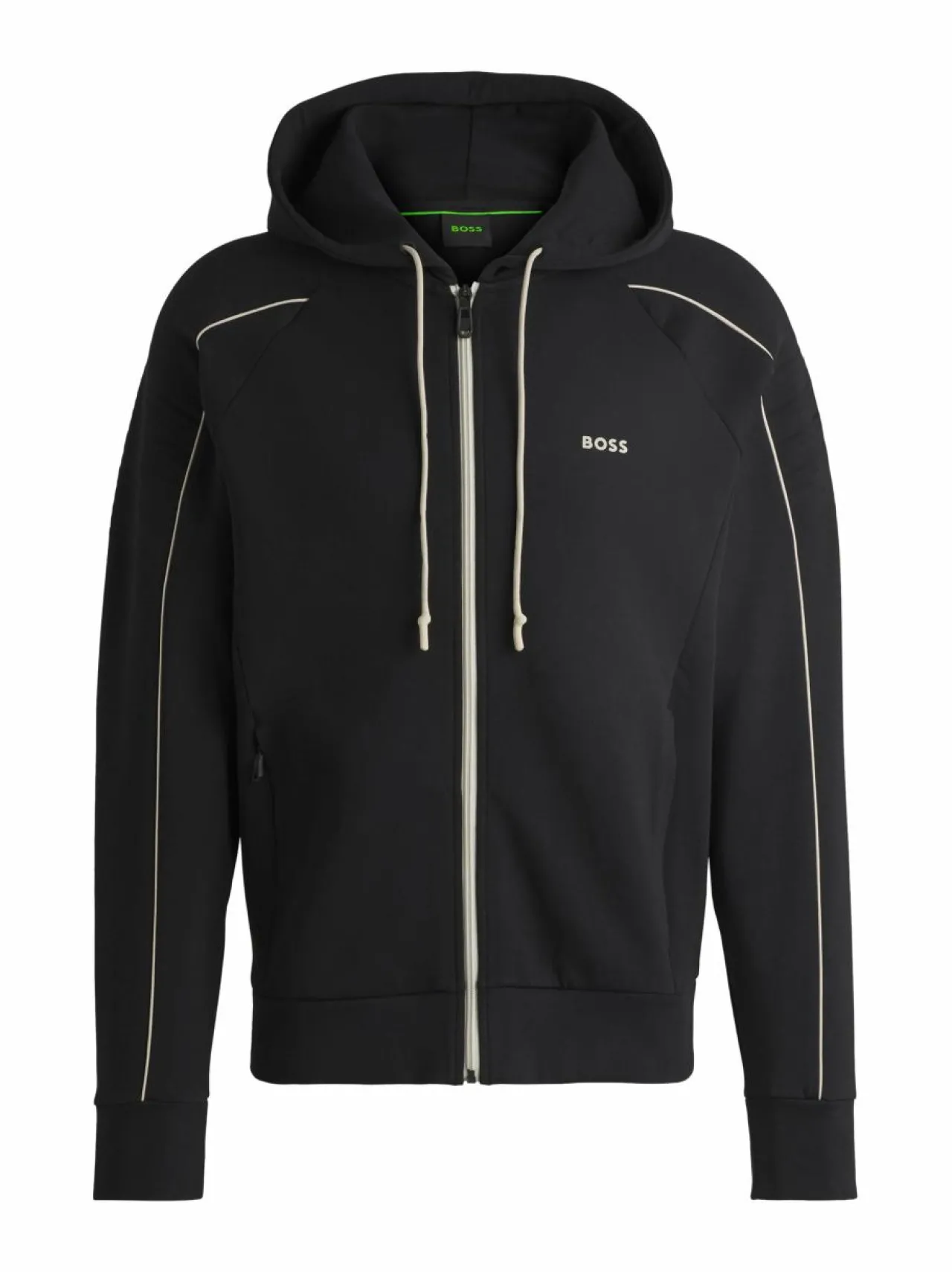 Paidat<BOSS Saggy-hupullinen collegetakki 001 BLACK