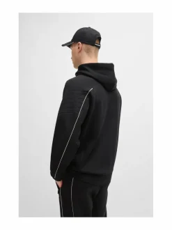 Paidat<BOSS Saggy-hupullinen collegetakki 001 BLACK