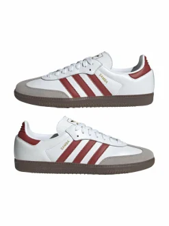 Urheilujalkineet|Tennarit & Sneakerit<adidas Originals Samba-nahkatennarit JH8798 FTWWHT/PRERUB/CGRANI