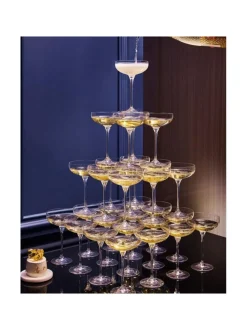 Lasit<Krosno Samppanjalasi Coupe Harmony 280ml (6kpl)